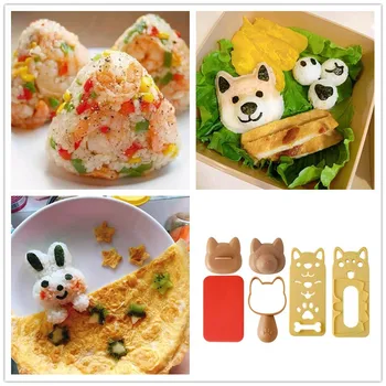 1 sada Japonské kuchyně sushi maker rýže formy set pro děti cartoon bento diy kreativní Japonská rýže, sushi plísně nástroj