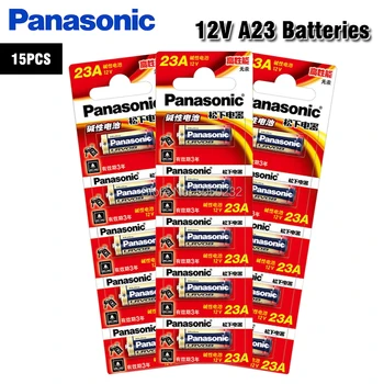 15pcs/lot Panasonic 23A Baterie 12V Alarm Dálkový Primární Suché Alkalické Baterie 21/23 23GA, A23-23 GP23A RV08 LRV08 E23A V23GA