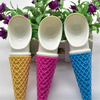 1ks Roztomilé zmrzliny Misek S Lžíce Nádherné Dárky Děti Milují Dezert zmrzlinu Domácí Trubice 3 Barvy