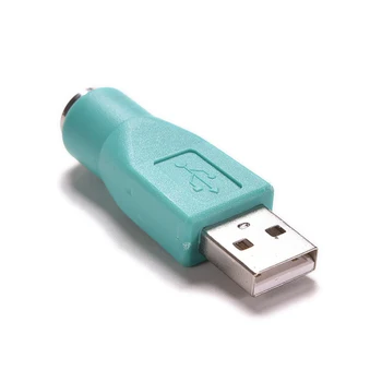 1KS USB Samec Pro PS2 Samice Adaptér Převodník Pro Počítač PC Klávesnice, Myš