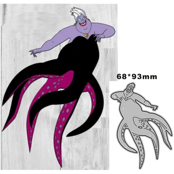2021 Nový Kreslený Chobotnice Zvířat Řezání Kovů Zemře pro Scrapbooking Papír Řemesla a Výrobu Karet Reliéfní Dekor Žádné Známky