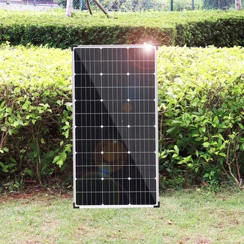 300w 150w solární panel hliníkový rám kit kompletní 12v 24v nabíječka baterií systém pro domácí střešní auto RV camper venkovní vodotěsné