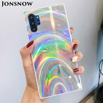 3D Rainbow Glitter Pouzdro pro Samsung Poznámka 20 S20+ S10 S9 S8 A11 A51 A21S A50 M30S Poznámka 10 Pro Případy, Holografické Hranol Laser Pokrytí
