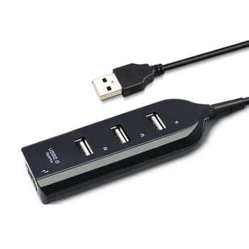 4 Port USB Hub Myš, Klávesnici USB Rozbočovač 4 Plug USB2.0 Hab Adaptér pro Notebook, PC Počítač USB Extender Multi Konektor