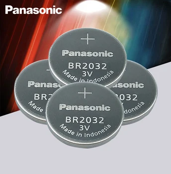 4KS/Lot Nový, Originální Panasonic 3V Baterie BR2032 BR 2032 Vysoká teplota Tlačítko knoflíkové Baterie