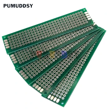 5KUSŮ/Hodně Univerzální Desky plošných spojů 2x8cm 2*8 CM oboustranné Prototyp PCB diy