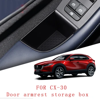 Auto Úložný Box Dveře, Loketní opěrka Úložný Box Interiéru Příslušenství Pro Mazda CX-30 CX30 2020 2021