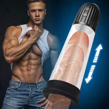 Automatická vakuová Pumpa Enlargerment Sex Stroj pro Muže, Vakuové Pumpy Erekce Školení Hračka Efektivní Penis Rozšíření, Penis Extender