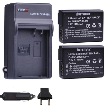 Batmax 2ks DMW-BLD10 BLD10 BLD10PP Baterie+Digitální Nabíječka kit pro Panasonic DMW BLD10E,DMC GF2GK G3, GF2 GX1 DMC-GF2 Kamery