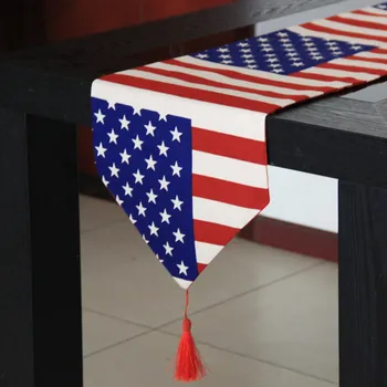 Britský styl, vlajka usa ubrus Americké vlajky dárek ubrus prostírání postele end vlajky tabulka běžec