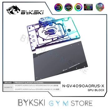 Bykski 4090 Vodní Blok Pro GIGABYTE AORUS RTX 4090 MISTR 24G / OC GAMING grafické Karty ,GPU Měď Chladič RGB N-GV4090AORUS-X
