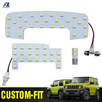 Bílé LED Auto Dome Střecha, Vnitřní osvětlení Příslušenství Čtení Kabině Mapě Žárovky Kit Pro Suzuki Jimny JB64W JB74W 2019 2020 2021