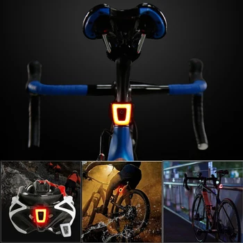 Cyklistické Světlo USB Dobíjecí Zadní Svítilna Svítilna Horské Kolo Cyklistika na Koni Přilba Bezpečnostní Varování zadní Světlo Vodotěsný