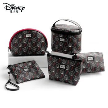 Disney autentické Mickey mouse kabelka módní přenosné multi-funkce ukládání taška dámské kosmetická taška