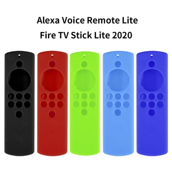 Dálkové Ovládání Ochranné Pouzdro pro Alexa Fire TV Stick Lite Přenosné Prachu Chrání Silikonové Kůže pro Dálkové Příslušenství