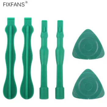 FIXFANS 6 v 1 Opravy Elektroniky Tool Kit Plastové Nylon Spudger Zvědavýma Otevření Tipy pro Telefon, Tablet, Notebook, LCD Screen Odstranění