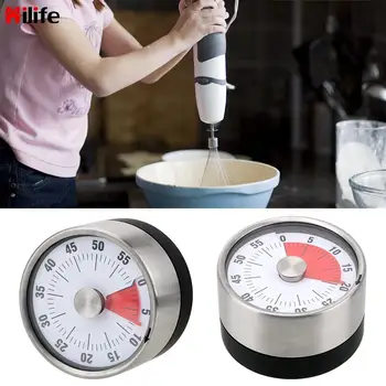 HILIFE Čas Připomenutí 60 Minut Kuchyňský Časovač Odpočítávání Alarm Připomenutí Magnet Kulatý Tvar Mechanické Vaření Časovač Novinka