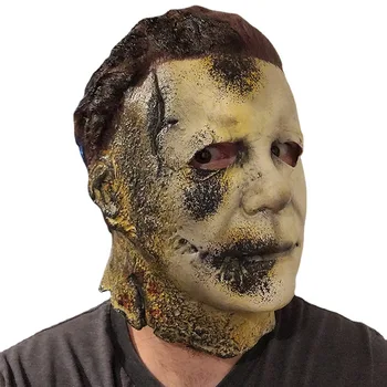 Horor Halloween Michael Myers Spálené Maska Cosplay Latex Full Face Helma Děsivé Aldult Maska Halloween Party Děsivé Rekvizity Dekor