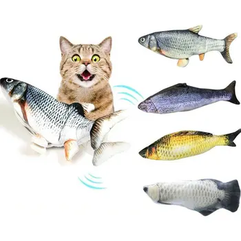 Hračky pro kočky, Elektrické Ryby S USB Nabíjení Vestavěné Lithiové Baterie Simulace Realistické Pet Molární Interaktivní Hračky, chovatelské Potřeby