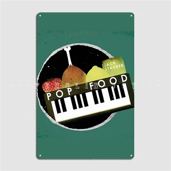 Jack Stauber Pop Potravin Album Kryt Kovový Znak Stěny Jeskyně Malba Osobní Zeď Dekor Tin Znamení, Plakát