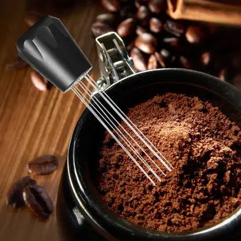 Jehla Káva Tamper Nerezové Oceli Ruční Espresso Míchadlo Kávy Distributor Leveler Nástroj Káva Prášek Distribuce pro Cafe