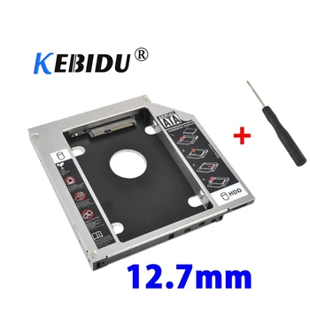 kebidu SSD HDD HD Pevný Disk Ovladače Vnější 2 Caddy SATA 3.0 Case pouzdro pro 12,7 mm CD DVD ROM, Optické Bay pro Notebook