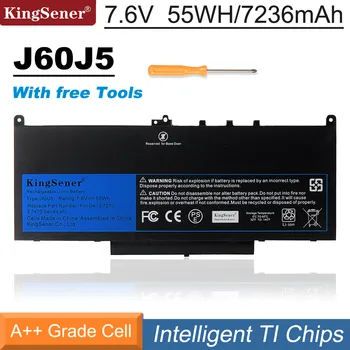 KingSener Nové J60J5 Náhradní Laptop Baterie Pro Dell Latitude E7270 E7470 J60J5 R1V85 MC34Y 242WD 7.6 55Wh