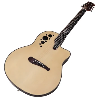 Kolo Zpět Ovace Model Elektrické Akustická Kytara 41 Inch Akustickou Kytaru Cutaway Design 6 Strun Na Elektrický Folk Guitar