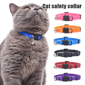 Kočku Bell Obojek Kočka Límec S Bell Bezpečnosti Oddělení Nylon Rozměry Spony Kotě Nastavitelný Obojek Pet Supplies