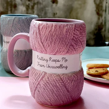 Kreativní Barevné Vlny Keramika Hrnky, hrnek na kávu Čaj s Mlékem Office Svetr Šálky Sklenice 400ml
