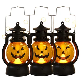 LED Noční Světlo Dekorativní Svíčka Halloween Pumpkin Lantern Dýně Duch Lucerny Dýně Lucerna Haloween Party Decor Dodávky