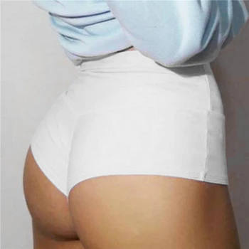 Ležérní Ženy, Šortky Módní Bílé Černé Vysoké Pasu Lady Bodycon Šortky Letní Sexy Mini Šortky Jednobarevné Dámské Oblečení