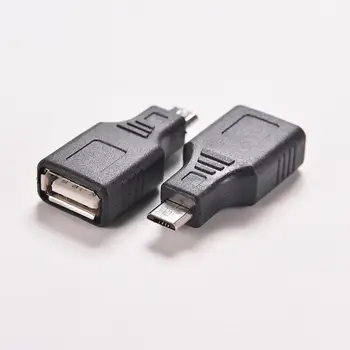 Mini USB B, 5-Pin zástrčka Konektor OTG Host Adapter Converter Konektor, až 480Mbps 1KS Černá F/M, USB 2.0 A Samice Na Micro Měniče