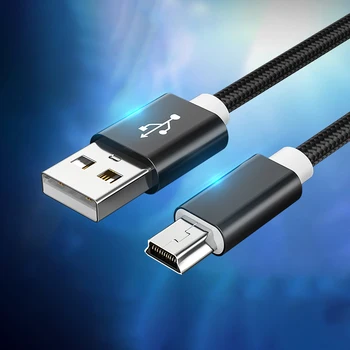 Mini USB Na USB Rychlý Přenos Dat Nabíjecí Kabel pro MP3 MP4 Přehrávač Auto DVR GPS, Digitální Fotoaparát, HDD, Nabíječka Mini USB Kabel