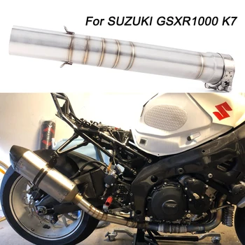 Motocykl GSXR1000 Výfukový Adaptér Blízkém Spojení Potrubí Uniknout Tlumič výfuku Trubice Uniknout Slip On Pro Suzuki GSX R1000 GSXR 1000 Výfuku