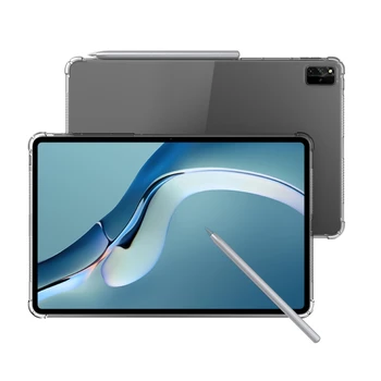 Měkké Silikonové TPU Pouzdro Pro Huawei MatePad Pro 12.6 Případě 2021 Transparentní Airbagu Kryt Pro Huawei MatePad 11 Případě DBY-W09 případě