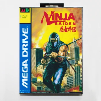 Ninja Gaiden 16bit MD Karetní Hra Pro Sega Mega Drive/ Genesis s Retail Box