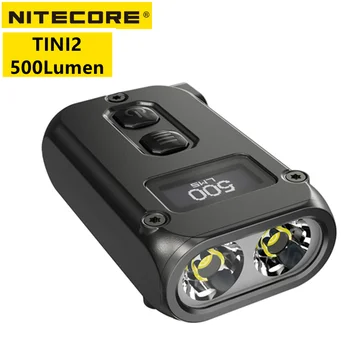 NITECORE TINI2 USB-C Nabíjecí Klíčenka Světelné 500Lumens vestavěná Baterie OLED Displej EDC Kapesní LED Svítilna