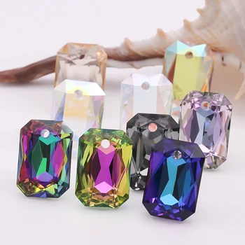 Nový Design Glitter Osmiúhelník Kamínky Přívěsky K9 Skla Crystal Korálky Pointback Výrobu Šperků DIY Příslušenství Přívěsek Korálky
