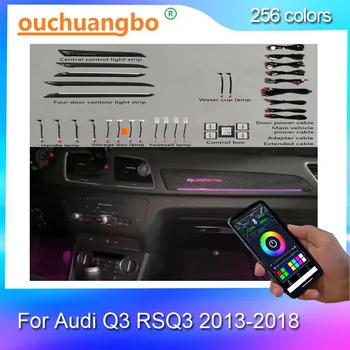 Ouchuangbo Okolního světla pro audi Q3 RSQ3 2013-2018 Atmospher interiéru ambiente beleuchtung ambiente LED osvětlení, 256 barev