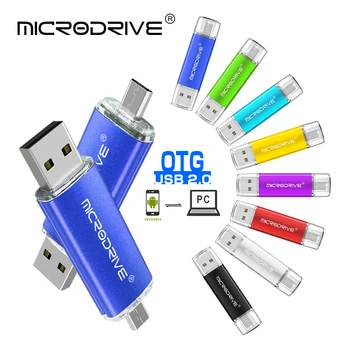 Pendrive 2 V 1 OTG 64GB 128GB 16GB 32GB USB Flash Disk Paměť Pen Disky, U Stick pro Android telefony TYPU C Adaptér