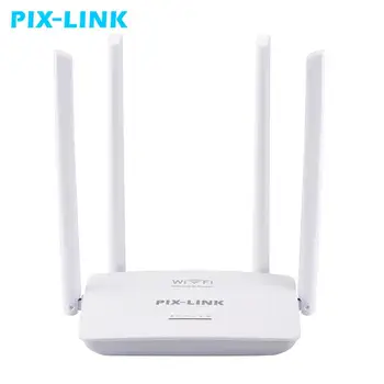 PIXLINK Bezdrátový Wifi Router, Opakovač anglicky Firmware Wi-fi 300mbps Booster 5ports RJ45, 802.11 N Snadné Nastavení pro Domácí Bílé WR08