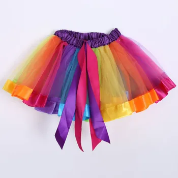 Plesové Šaty Minisukně Dámské Vícebarevný Tie-dye 3 Vrstvené Elastické Vysokým Pasem Krátké Sukně Móda pro Dospělé Tutu Taneční Sukně 2021
