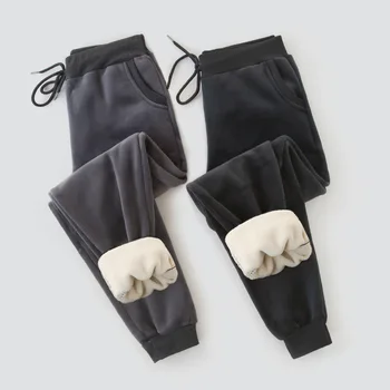 Podzim Zimní Teplé Teplákové Kalhoty Ženy Módní Ležérní Plus Sametové Zahuštění Tepláky Dámské Kalhoty Pant Joggers Dámské Kalhoty