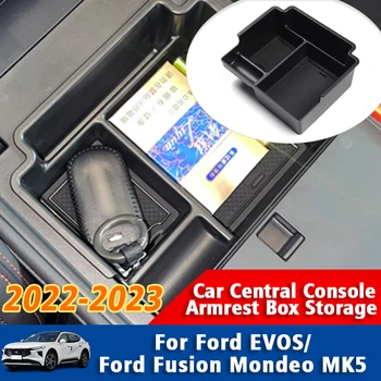 Pro Ford Fusion Mondeo MK5 2022 2023 Ford EVOS středová Loketní opěrka Úložný Box Interiérové Doplňky Středové Konzole Organizátor Držák