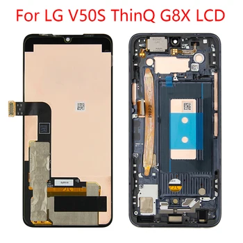 Pro LG G8X ThinQ LCD Display Touch Screen Digitizér Montáž +Rámeček Display Náhradní Pro LG V50S LCD Displej
