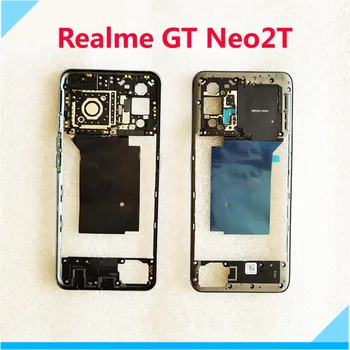 Pro Realme GT Neo2T Střední Rám, Přední Bydlení Rámu Podvozku Bez Tlačítka Hlasitosti RMX3357 Smartphone Díly