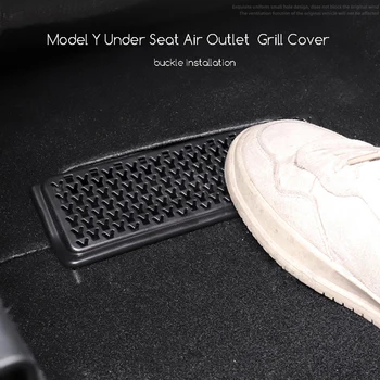 Pro Tesla Model Y 3 Pod Přední Sedadlo Odvzdušňovací Pokrývá Výstupu Vzduchu Gril Kryt