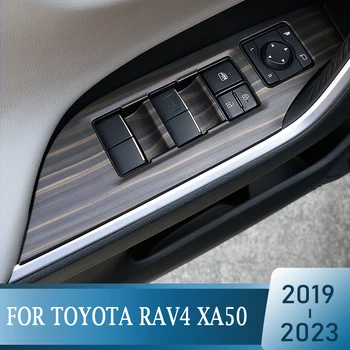 Pro Toyota RAV4 2019 2020 2021 2022 2023 RAV 4 XA50 Hybridní Auto, Okenní Sklo, Výtah Přepínač Tlačítko Panelu, Kryt Příslušenství LHD RHD