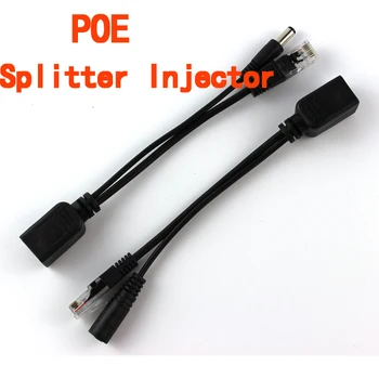 Páska detekční POE Adaptér, kabel, POE Splitter Injektor kit Pro IP Kamery Až do 30 m Pracovní rozsah